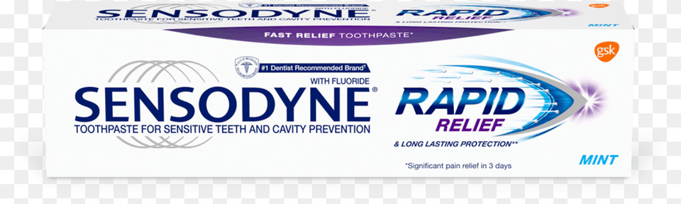 Sensodyne Rapid Relief Toothpaste In Mint Free Png
