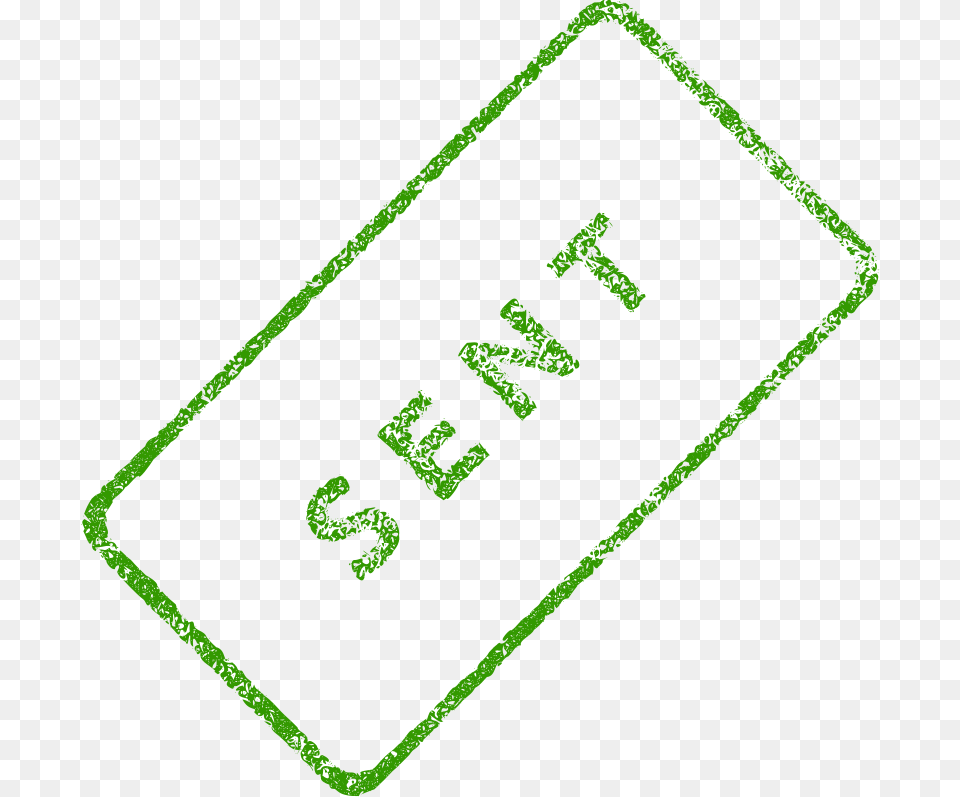 Sent Business Stamp, Text Png Image