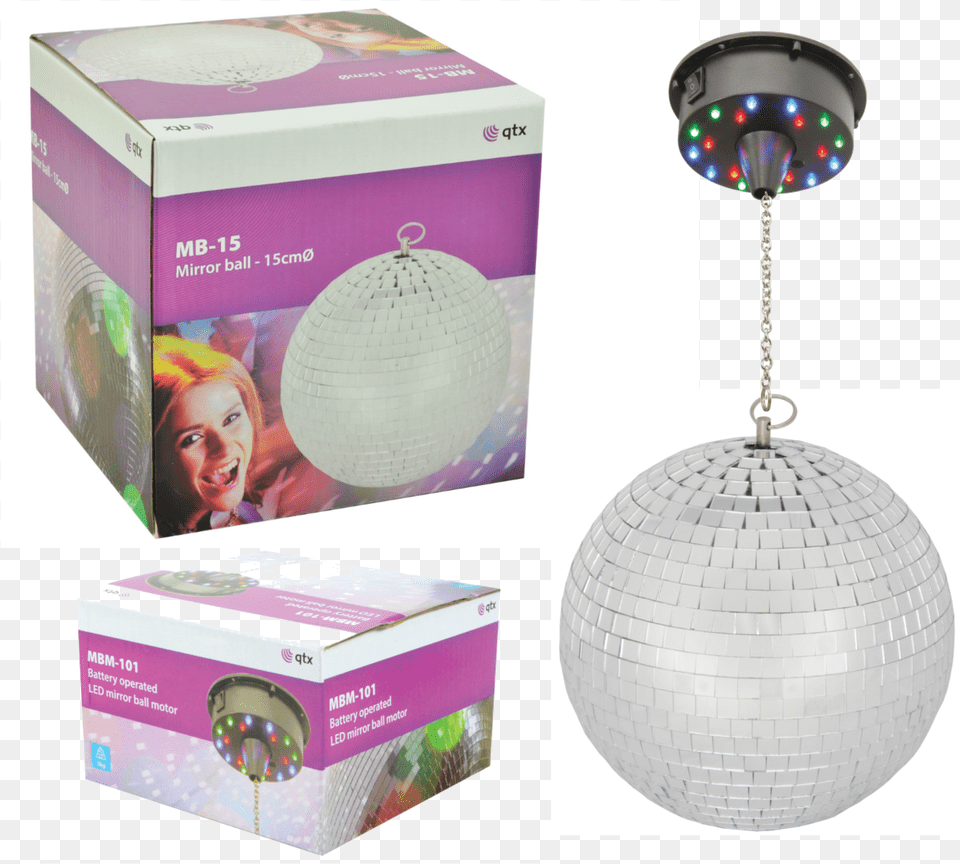 Sentinel Rotating Glitter Ball 15cm Mirror Ball Silver Disco Ball, Sphere, Person, Lamp, Face Free Png Download