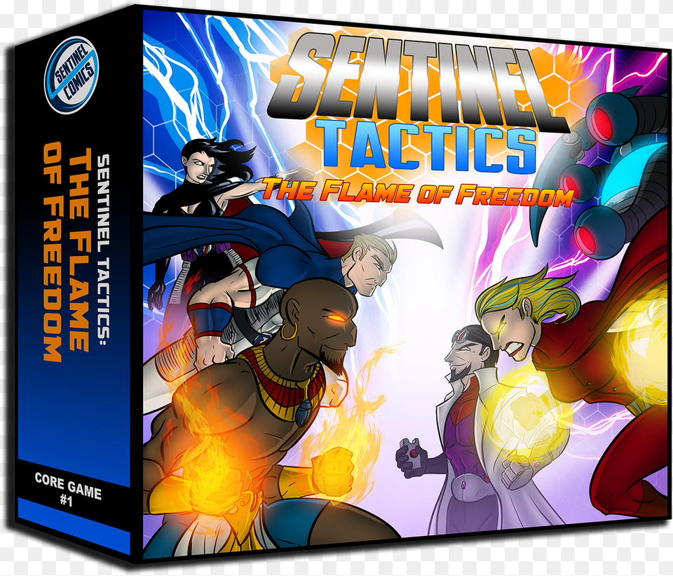 Sentinelstactics Greater Than Games Sentinel Tactics The Flame, Book, Comics, Publication, Adult Free Png Download