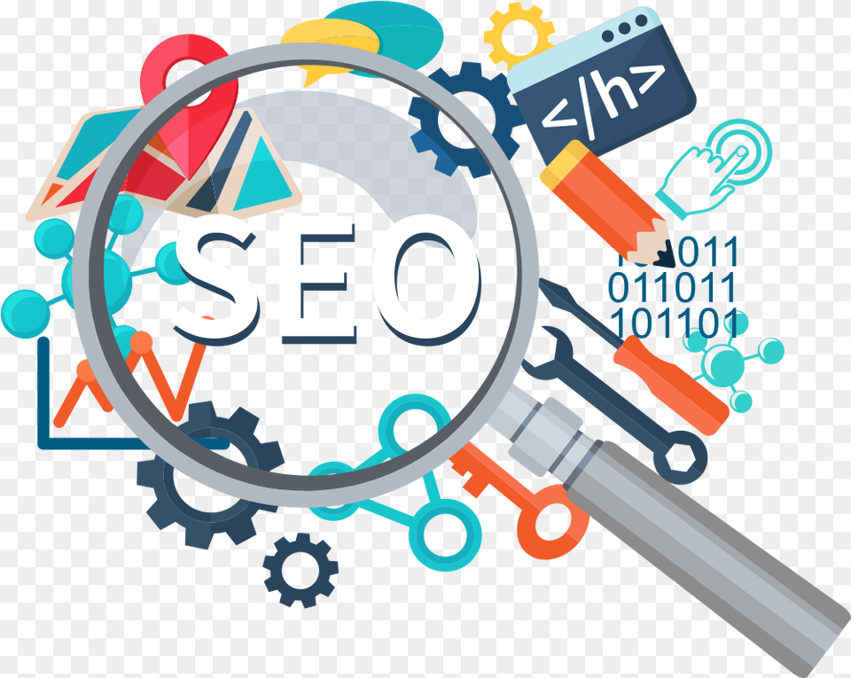 Seo Clipart Seo Search Engine Optimization, Magnifying, Dynamite, Weapon Free Png Download