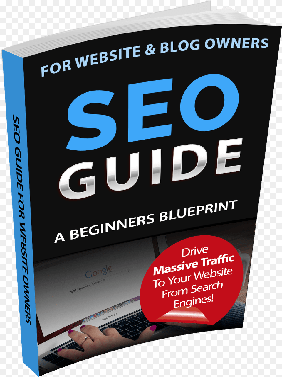 Seo Guide Blue Print For Beginners Graphic Design, Advertisement, Book, Poster, Publication Png Image