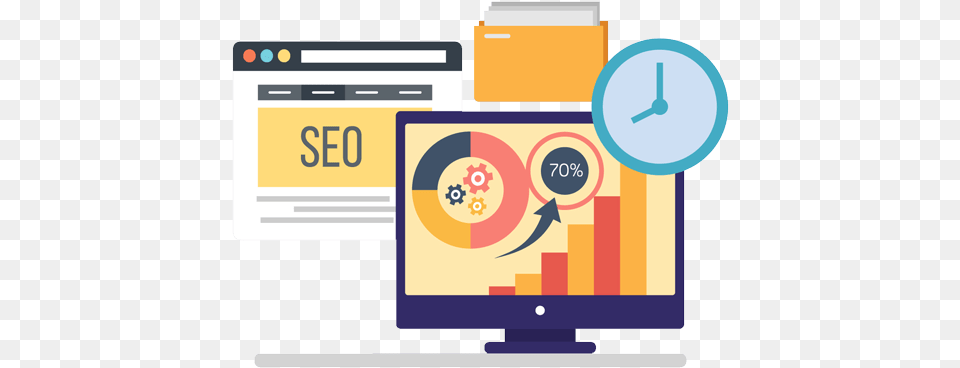Seo Ppc Better Results, Computer, Electronics, Pc, Analog Clock Png