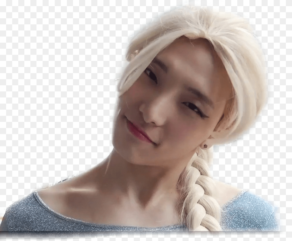Seoho Oneus Kpop Elsa Frozen Girl, Adult, Braid, Female, Hair Free Png