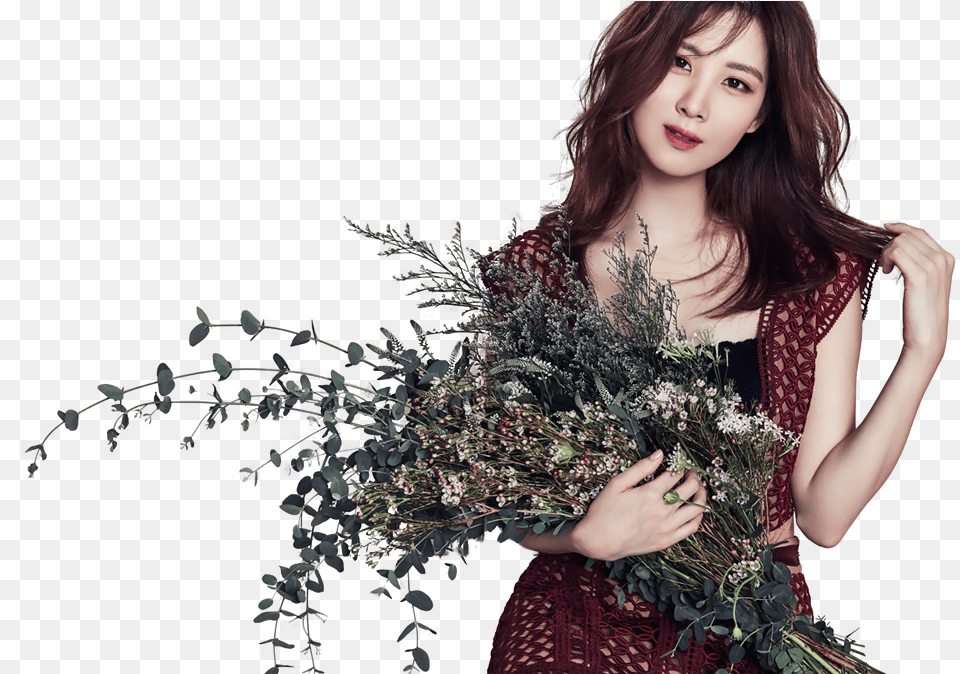 Seohyun Transparent Seohyun, Adult, Plant, Person, Hand Free Png Download