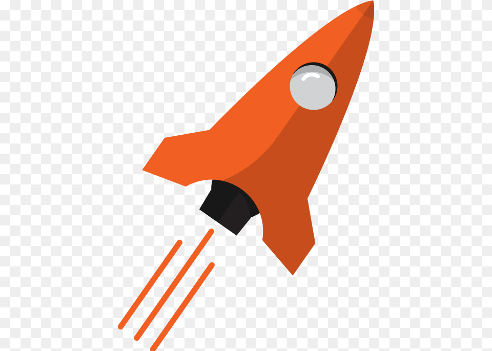 Seomers Bright Orange Rocket Rocket Orange, Weapon Free Transparent Png