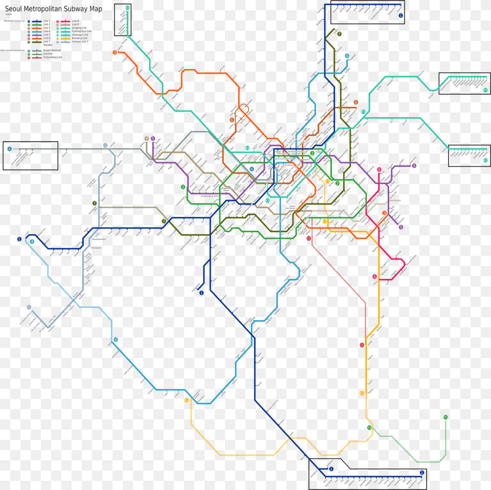Seoul Subway Map Seoul Metro Map, Chart, Plot, Cad Diagram, Diagram Png Image