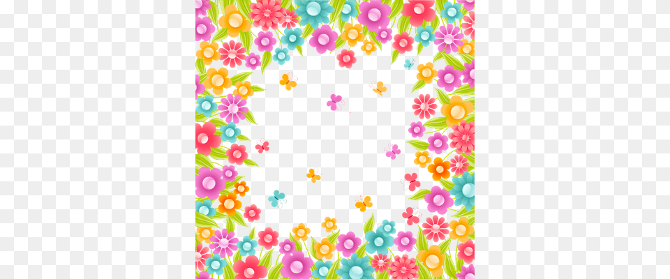 Sep 2010 Molduras De Flores Coloridas, Art, Floral Design, Graphics, Pattern Free Png