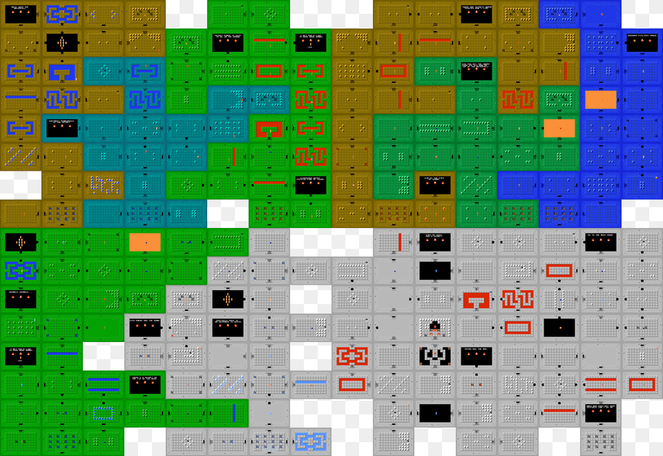 Separated Layers Map Zelda Dungeons, Architecture, Building Png