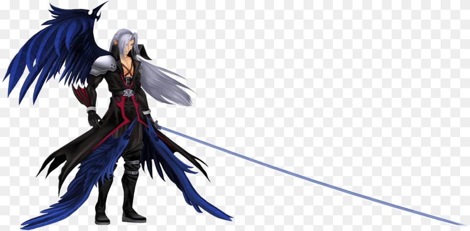 Sephiroth Kingdom Hearts Wiki The Kingdom Hearts Encyclopedia Final Fantasy Sephiroth Kh, Sword, Weapon, Adult, Female Png