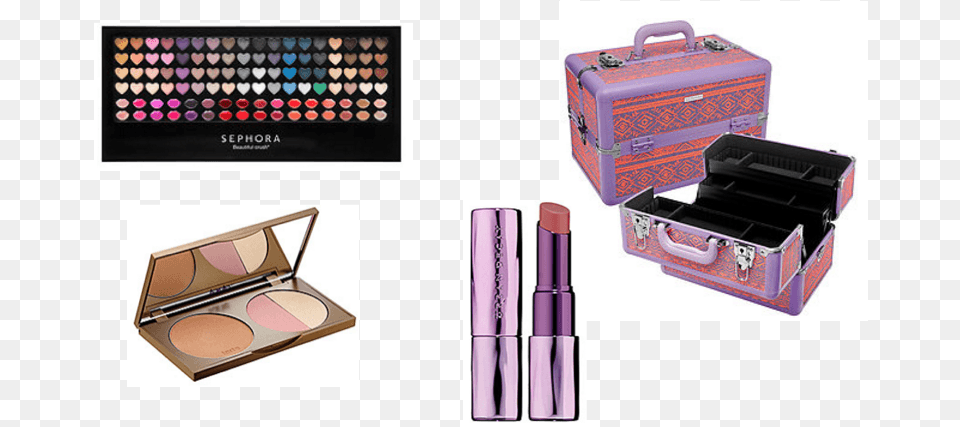 Sephora Makeup Sephora Train Case Purple Orange, Cosmetics, Lipstick Free Png