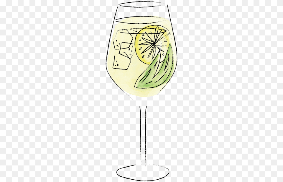 Seppe Staten Island Spritz Wine Glass, Flower, Plant, Lamp Free Png Download