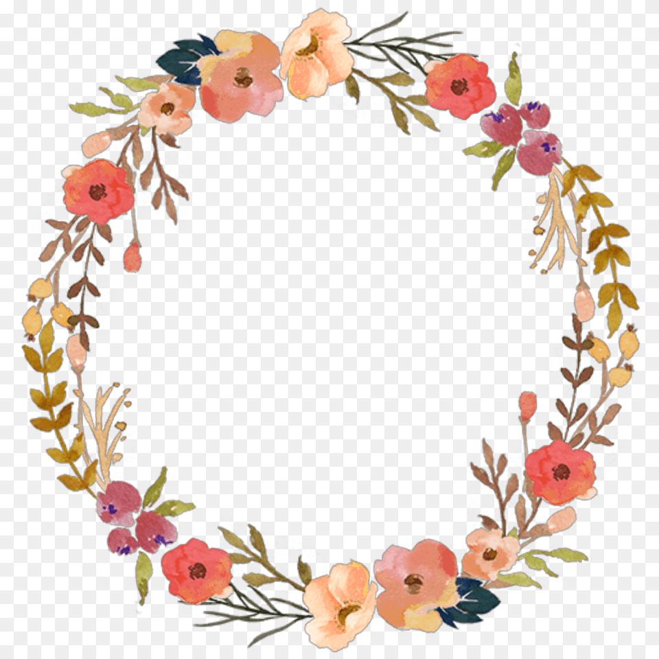 September Flowers Flores Circleframe Overlay Fallcolors, Pattern, Plant, Art, Floral Design Png