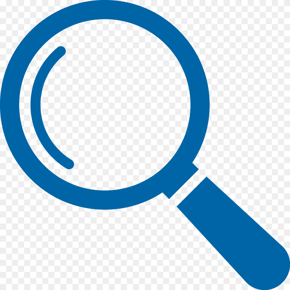 Septi Concept Blue Magnifying Glass Icon Free Png
