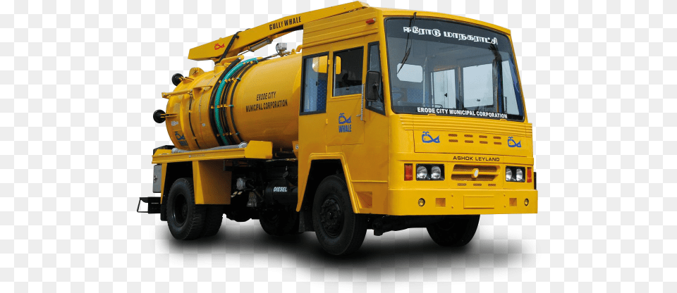 Septic Tank Cleaning Vehicle, Bus, Transportation Png Image