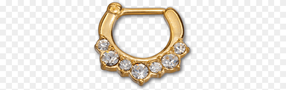 Septum Piercing, Accessories, Diamond, Gemstone, Gold Free Png Download