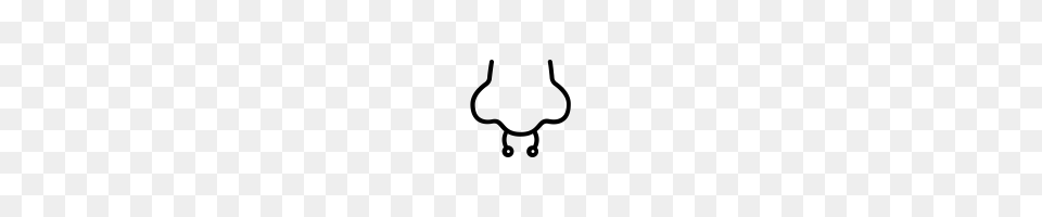 Septum Piercing Icons Noun Project, Gray Png Image