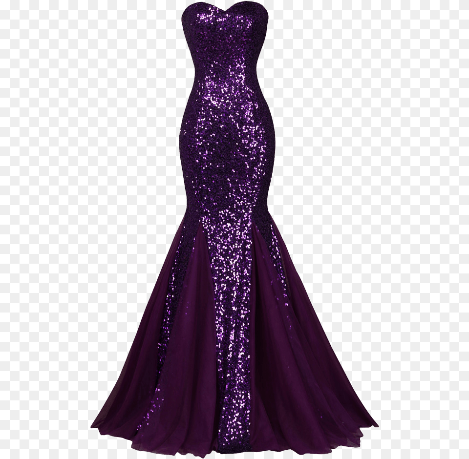 Sequin Dress Pic Royal Purple Prom Dresses, Clothing, Evening Dress, Fashion, Formal Wear Png