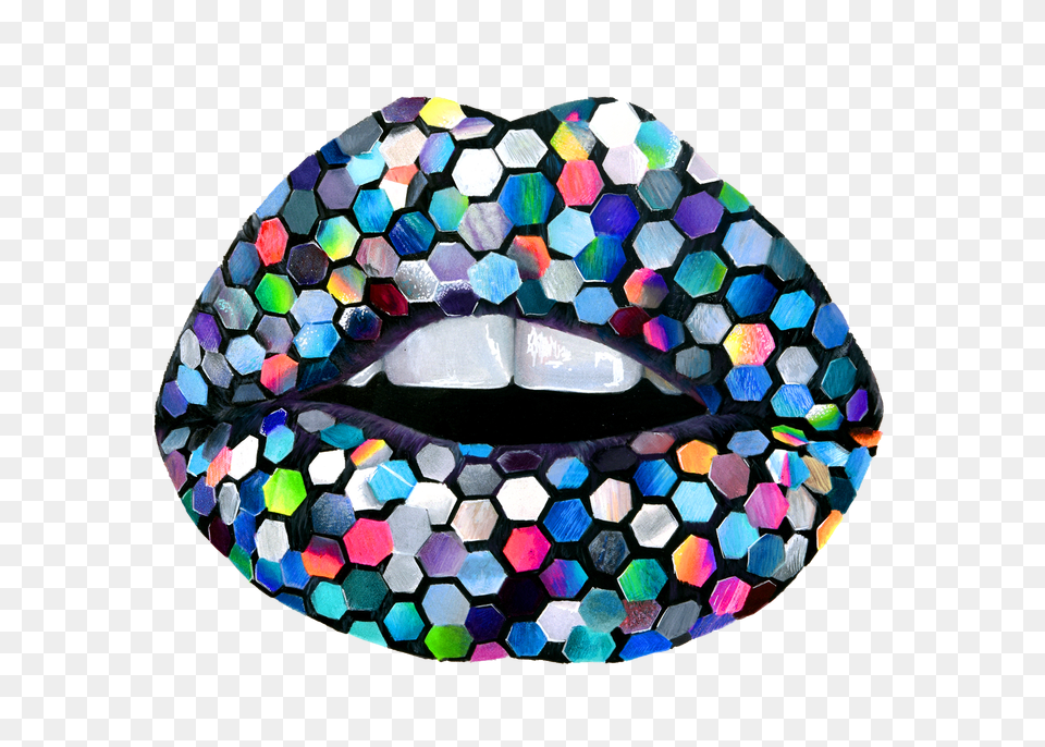 Sequin Lips Numbered Print, Ball, Football, Soccer, Soccer Ball Free Png Download