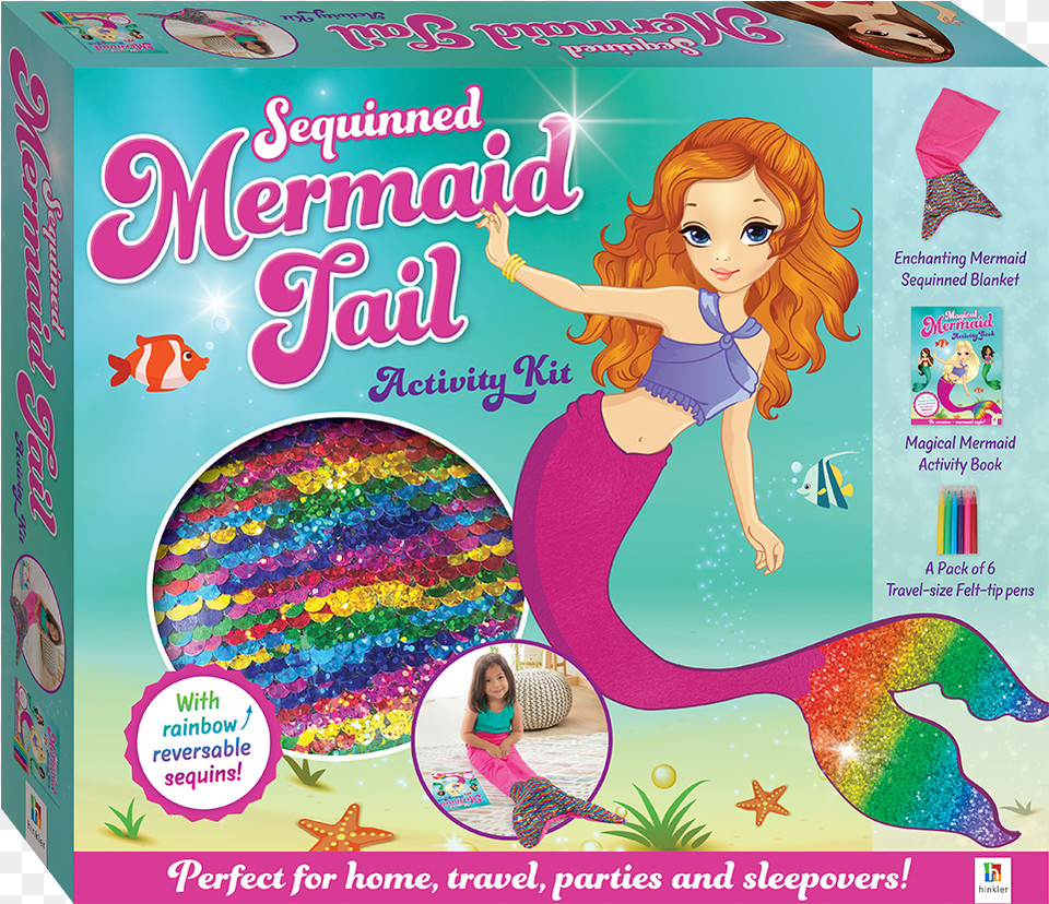Sequin Mermaid Tail Activity Kit, Person, Face, Head, Toy Free Png Download