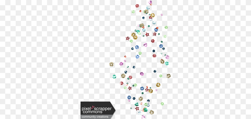 Sequin Scatter 02 Graphic Christmas Tree, Accessories, Diamond, Gemstone, Jewelry Free Png