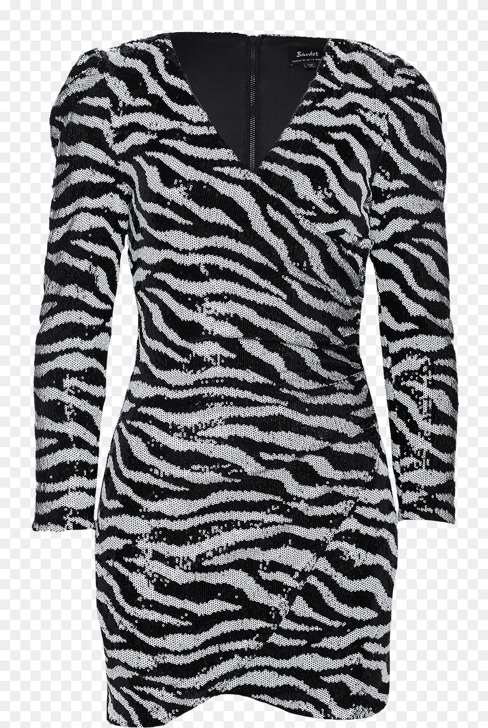 Sequin Zebra Dress In Colour Wind Chime Day Dress, Animal, Wildlife, Sleeve, Mammal Png Image