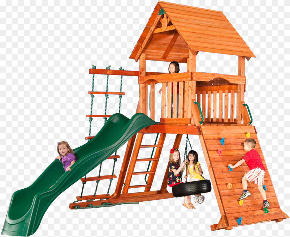 Sequoia Climbing Frame With Play Fort Clipart, Play Area, Boy, Slide, Person Png Image