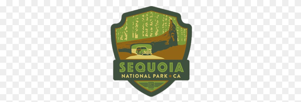 Sequoia National Park Emblem, Badge, Logo, Symbol, Car Free Png Download