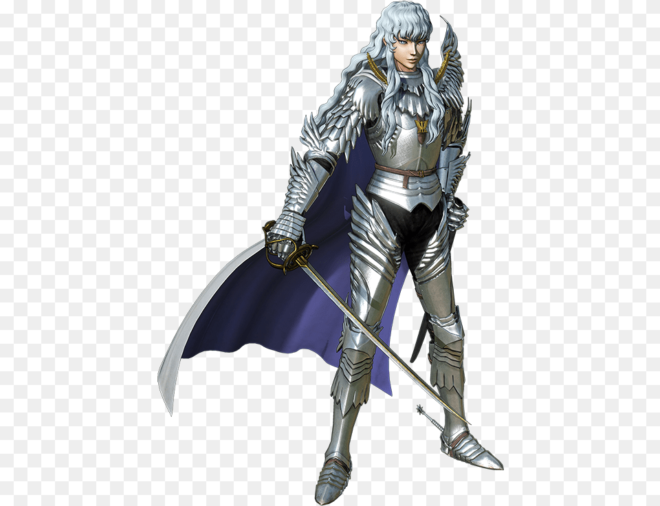 Ser Griffith Of Denerim A Most Griffith Berserk Armor, Sword, Weapon, Adult, Male Png Image