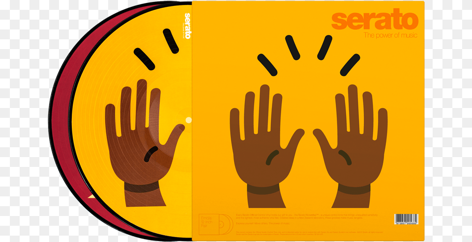 Serato Control Vinyl Serato Vinyl Emoji, Clothing, Glove, Body Part, Hand Png
