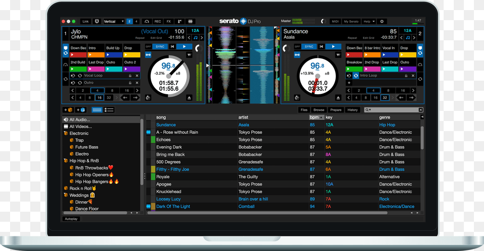 Serato Dj Pro Serato Dj Pro, Computer, Electronics, Pc, Laptop Png Image