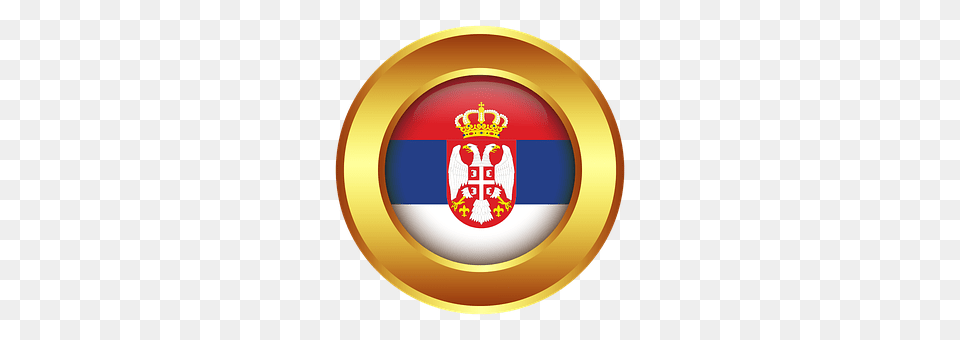 Serbia Emblem, Gold, Symbol, Logo Free Png