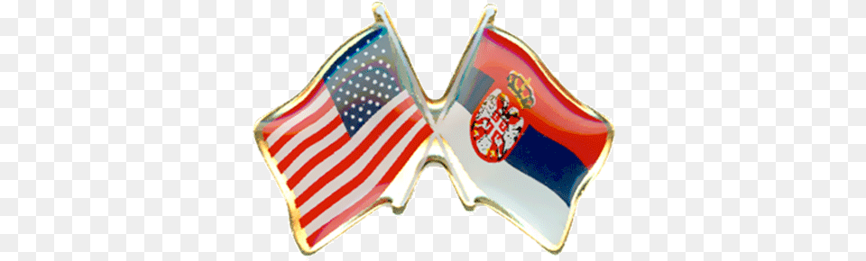 Serbia And Usa Flag Pin Coin Purse, American Flag Free Transparent Png