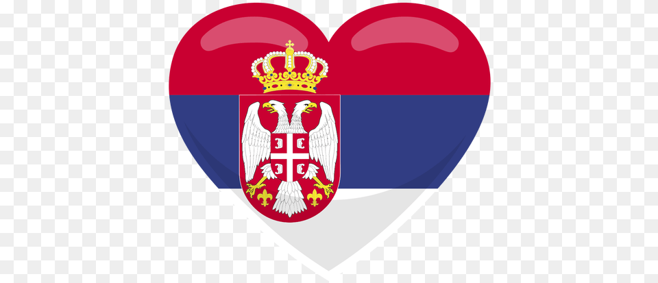 Serbia Heart Flag Transparent U0026 Svg Vector File Serbia Flag, Animal, Bird, Balloon, Logo Png Image