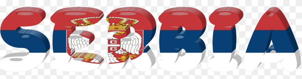 Serbia Lettering With Flag Clipart, Clothing, Footwear, Shoe, Sneaker Png