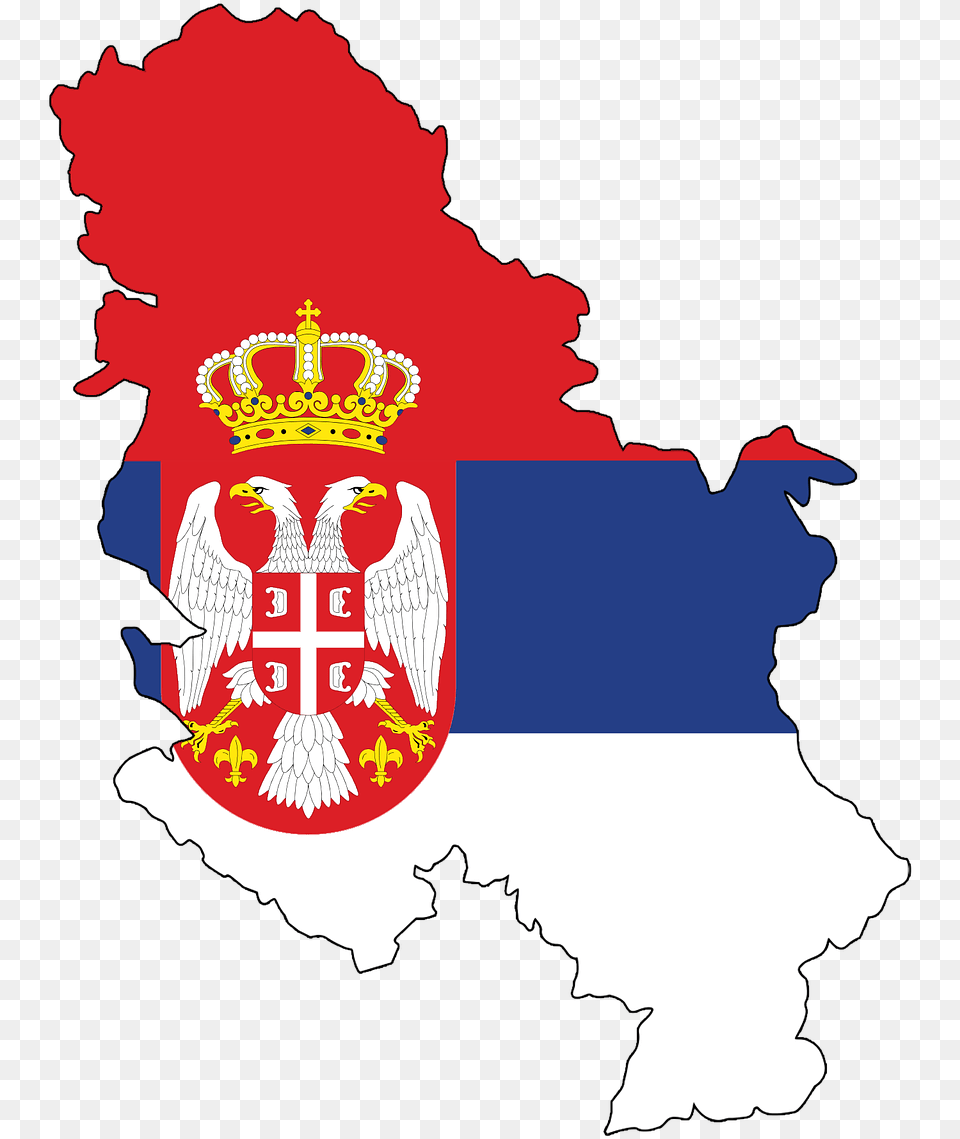 Serbian Flag, Emblem, Symbol, Logo, Animal Free Png Download