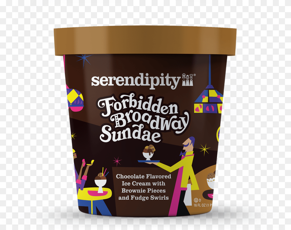 Serendipity Ice Cream Forbidden Broadway Sundae, Cup, Dessert, Food, Ice Cream Free Png Download