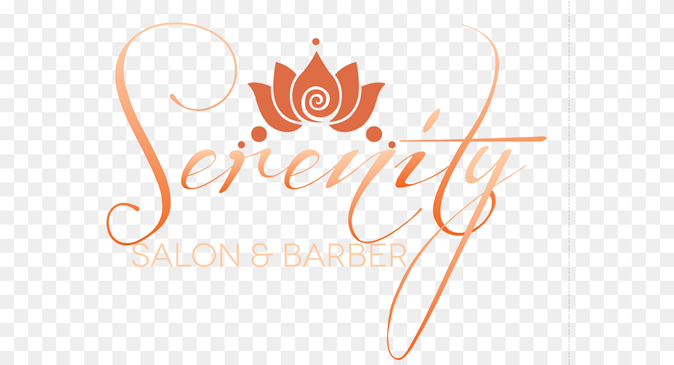 Serenity Hair Salon In Marrietta Ga, Calligraphy, Handwriting, Text, Bow Free Png