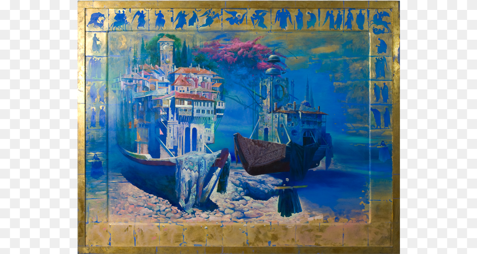 Sergej Aparin Affortunato Gory Painting, Art, Transportation, Vehicle, Watercraft Png Image
