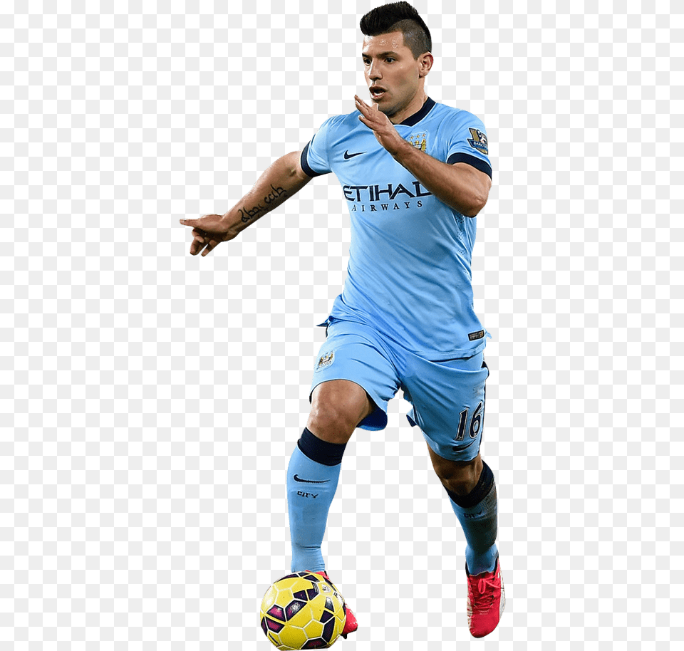 Sergio Agero Dribble Camiseta Manchester City 2012, Sphere, Adult, Soccer Ball, Soccer Free Png Download