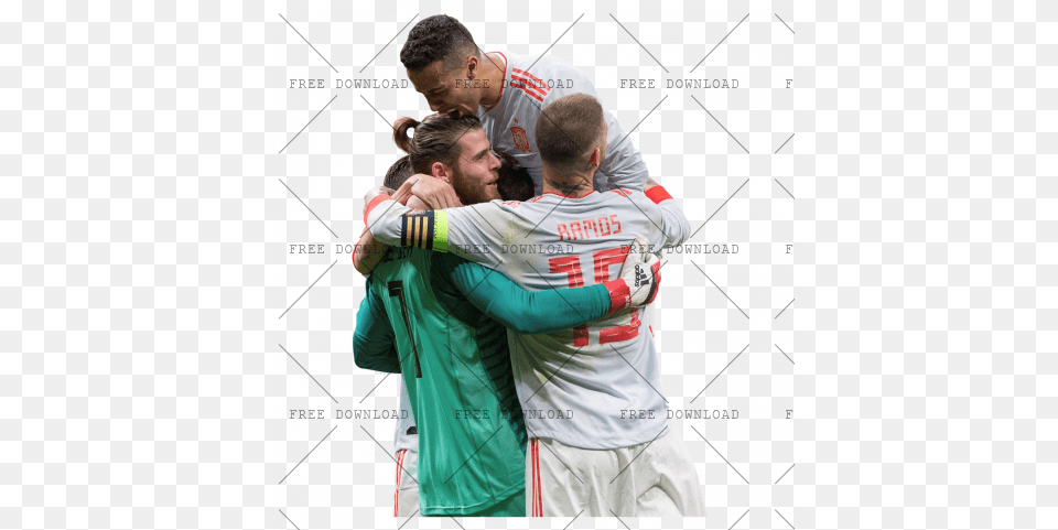 Sergio Ramos Dq Image With Hug, People, Person, Adult, Male Free Png Download