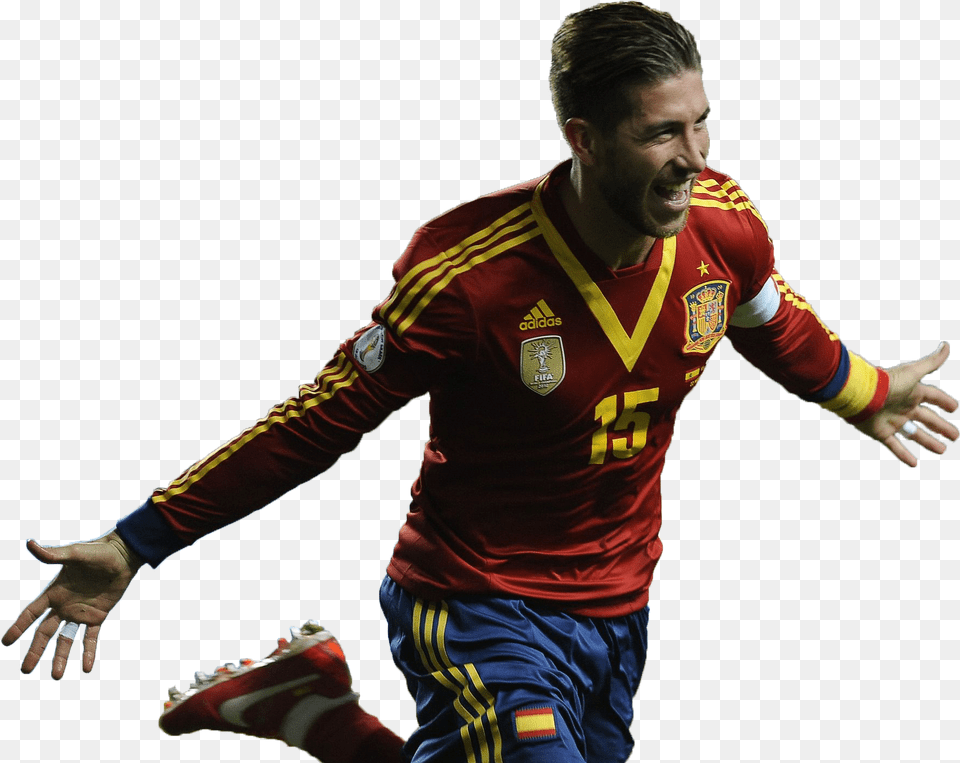 Sergio Ramos Spain Football Team, Hand, Body Part, Person, Finger Free Transparent Png
