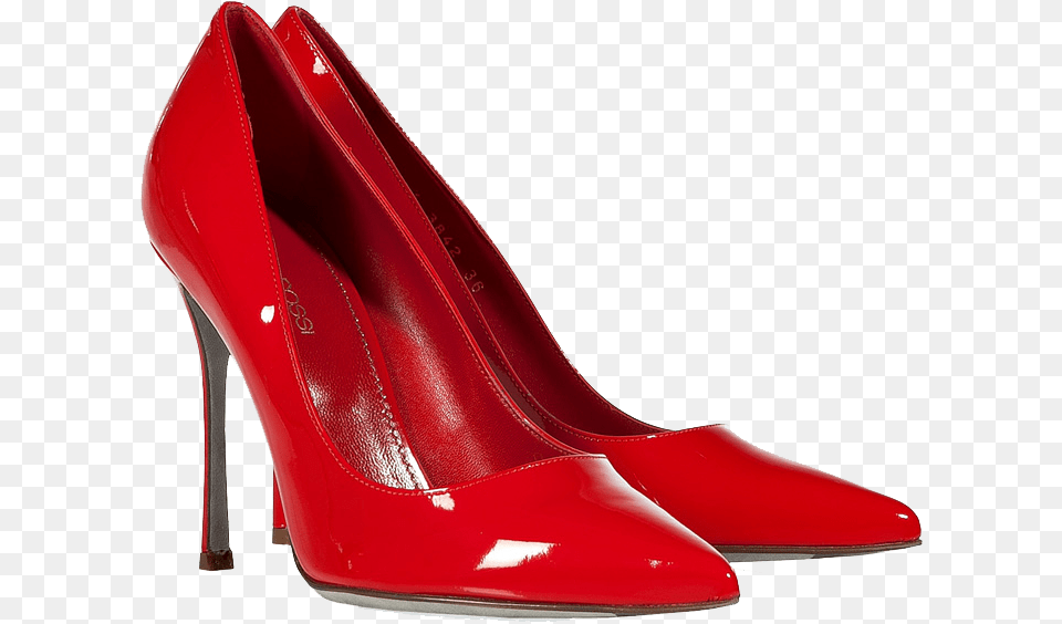 Sergio Rossi Flamenco Red Patent Leather Stilettos Red Stiletto Heels, Clothing, Footwear, High Heel, Shoe Png Image