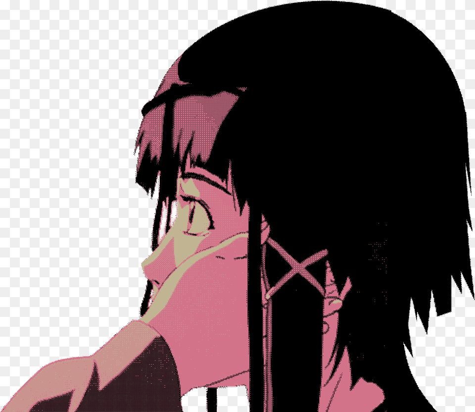 Serial Experiments Lain Tumblr Sad Transparent Background Gif Anime, Person, Book, Comics, Publication Png Image