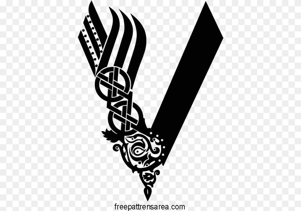 Serie Logo Symbol Vector Vikings Logo, Sword, Weapon Png Image