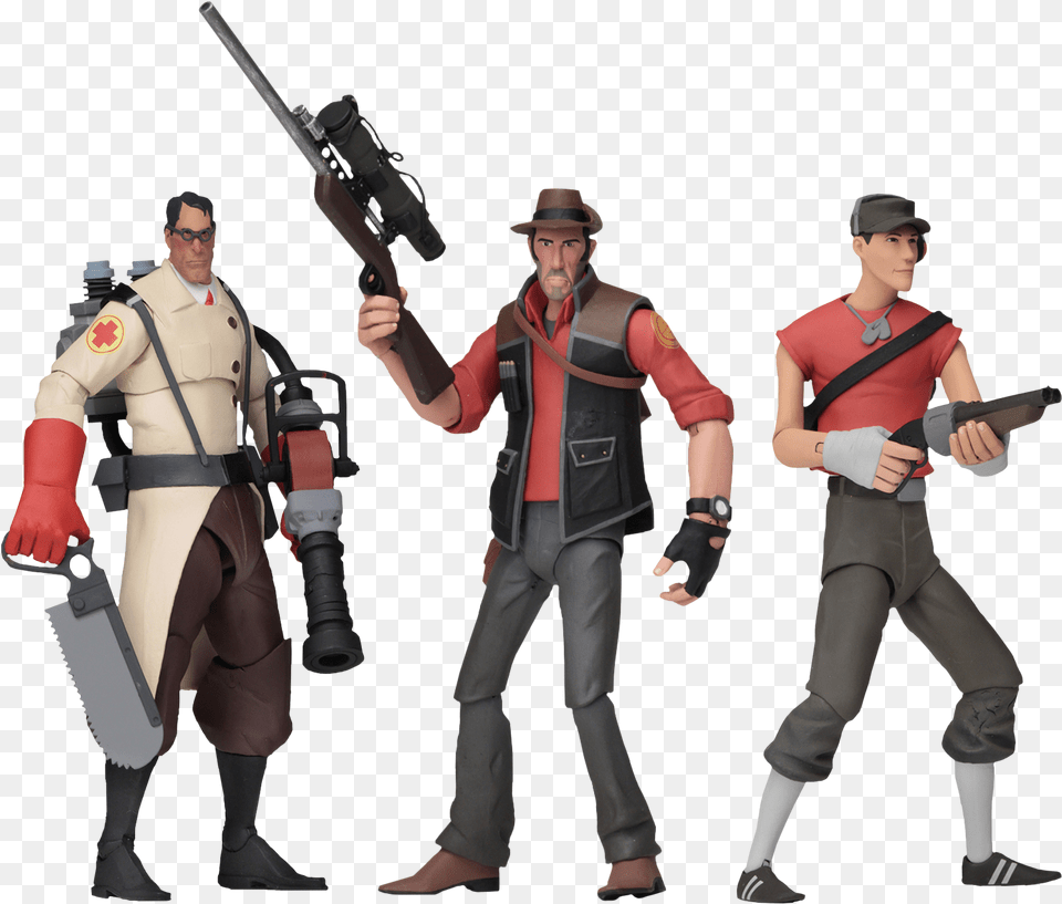 Series 4 7 Scale Action Figure Assortment Team Fortress 2 Figure, Clothing, Costume, Person, Adult Png Image