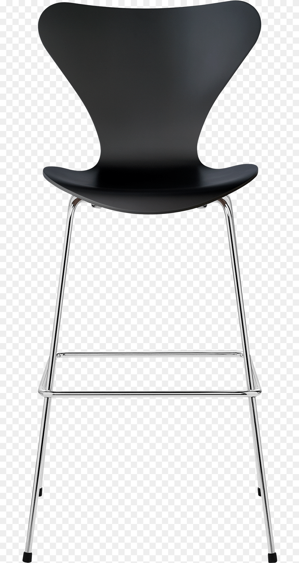 Series 7 Chair Arne Jacobsen Lacquered Black Bar Stool Fritz Hansen Series 7 Stool, Furniture Png