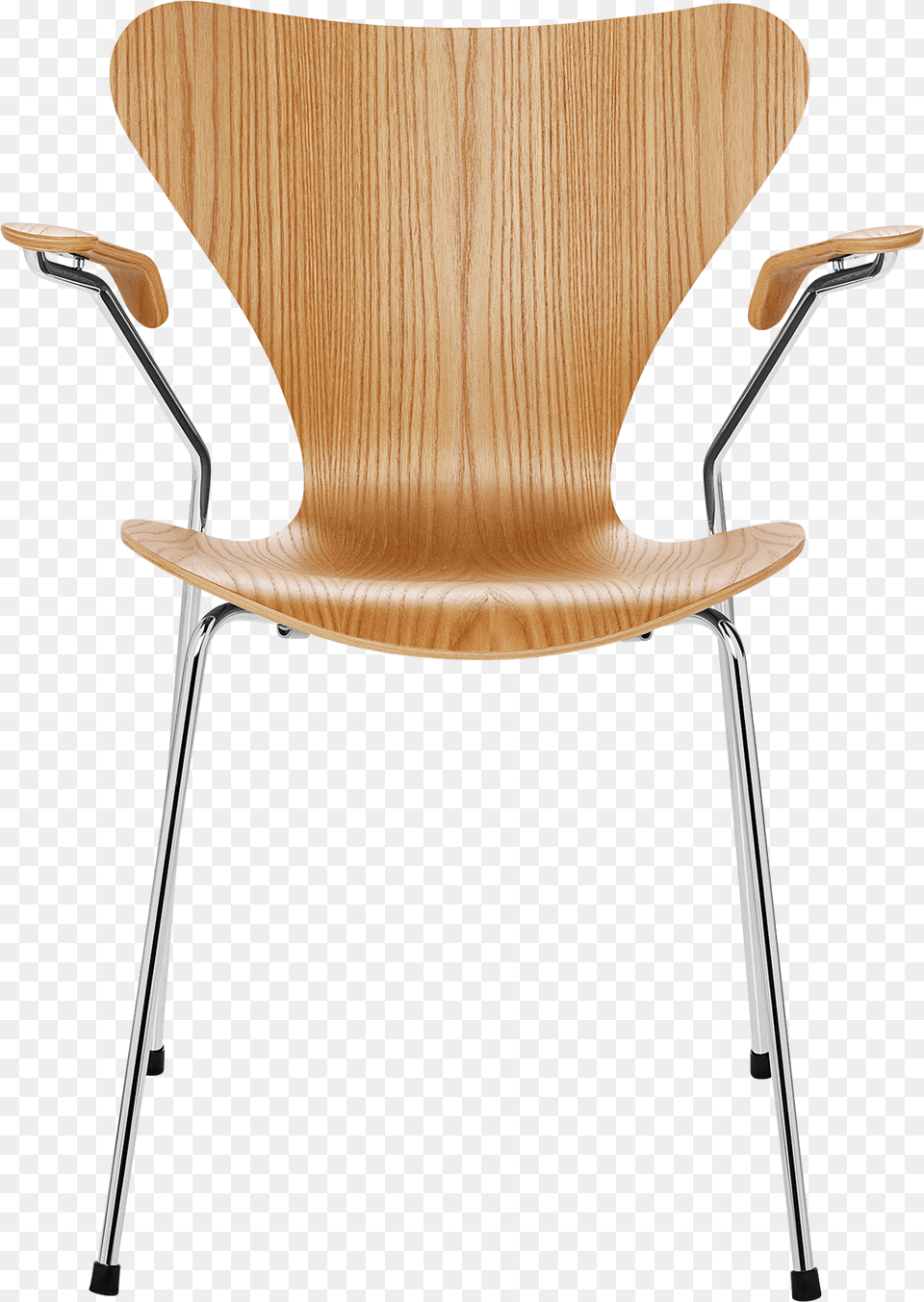 Series 7 Fritz Hansen Vlinderstoel Met Armleuningen, Chair, Furniture, Plywood, Wood Free Png