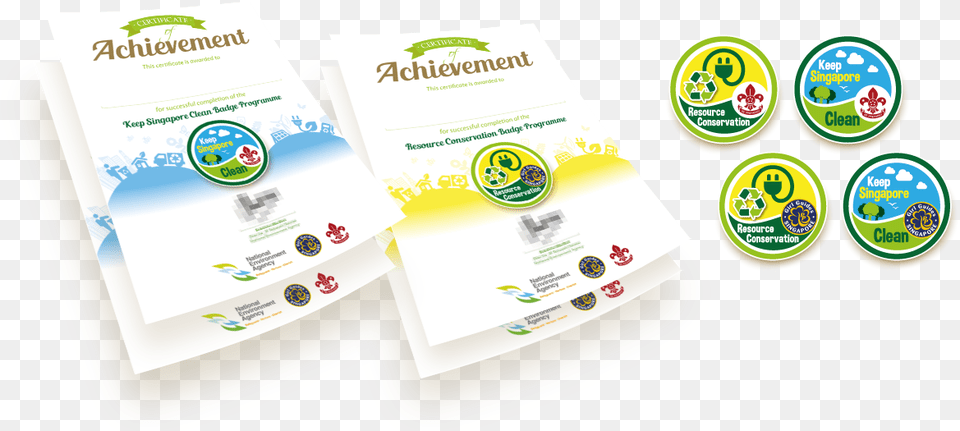 Series Certificate Designs National Environment Agency Flyer, Advertisement, Poster Free Transparent Png