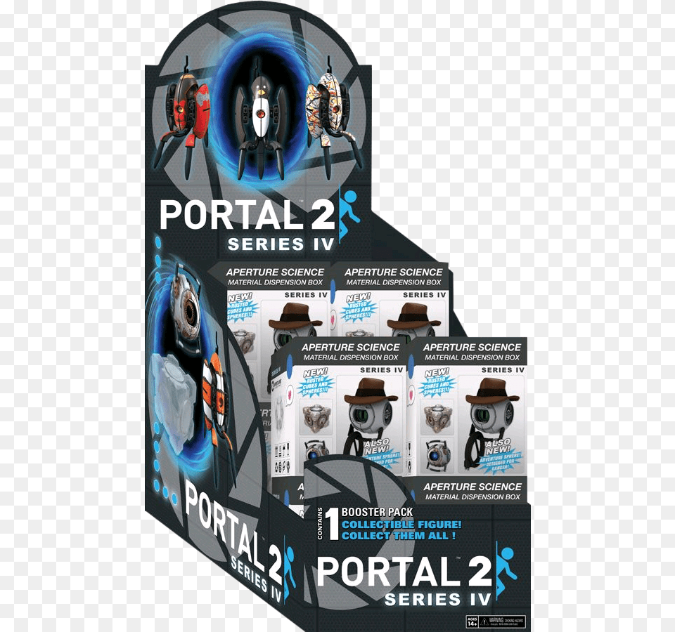 Series Iv Miniature Figure Booster Pack Portal 2 Blind Box Turrets Series, Advertisement, Poster Png